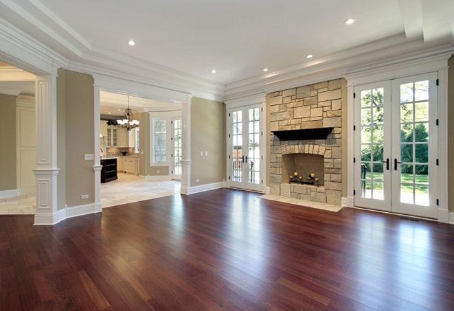 vintage cherry wood floors in a classic home